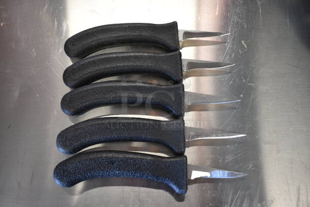 5 SHARPENED Stainless Steel Poultry Knives. 7.5