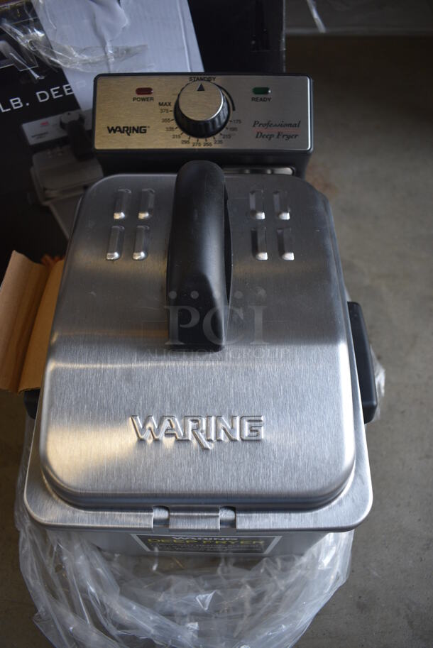 IN ORIGINAL BOX! Waring Metal Countertop Electric Powered Deep Fat Fryer. 9x13x10 - Image 2 of 5
