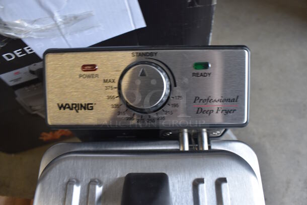 IN ORIGINAL BOX! Waring Metal Countertop Electric Powered Deep Fat Fryer. 9x13x10 - Image 3 of 5