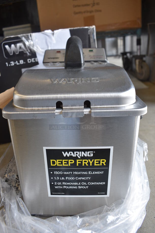 IN ORIGINAL BOX! Waring Metal Countertop Electric Powered Deep Fat Fryer. 9x13x10 - Image 5 of 5
