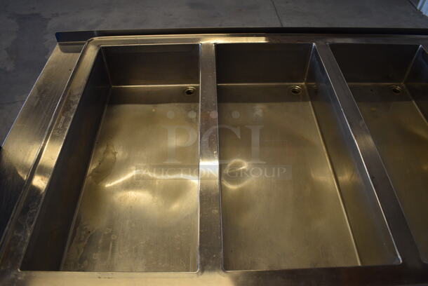 GREAT! Atlas Model WIH-D&M-47 Stainless Steel Commercial Floor Style Electric Powered 4 Bay Steam Table w/ Undershelf on Commercial Casters. 208 Volts, 1 Phase. 66x36x38 - Image 3 of 8