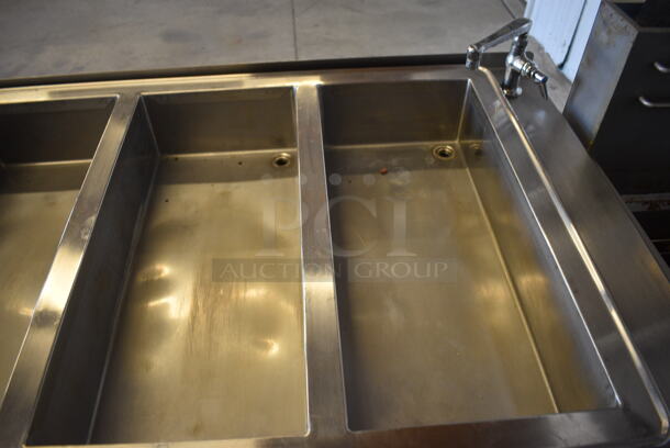 GREAT! Atlas Model WIH-D&M-47 Stainless Steel Commercial Floor Style Electric Powered 4 Bay Steam Table w/ Undershelf on Commercial Casters. 208 Volts, 1 Phase. 66x36x38 - Image 4 of 8