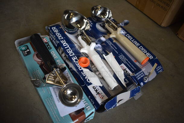 3 BRAND NEW IN BOX! Various Metal Scoops. Includes 8.5". 3 Times Your Bid! - Image 2 of 3