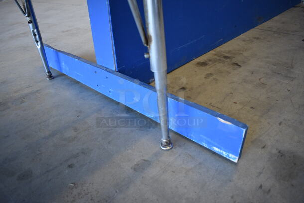 Blue Portable Wall / Divider. 96x36x48 - Image 2 of 4