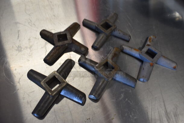 5 Metal Meat Grinder Knives. 3.5x3.5x0.5. 5 Times Your Bid! - Image 2 of 5