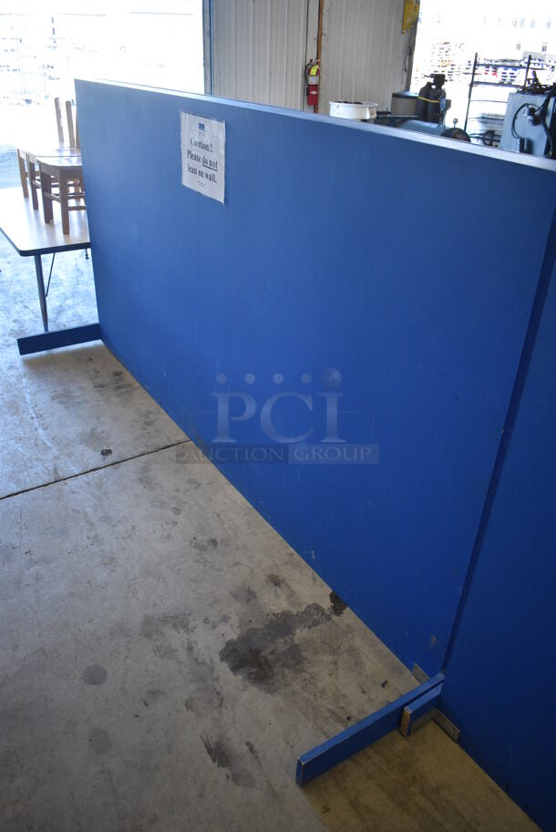 Blue Portable Wall / Divider. 96x36x48 - Image 4 of 4