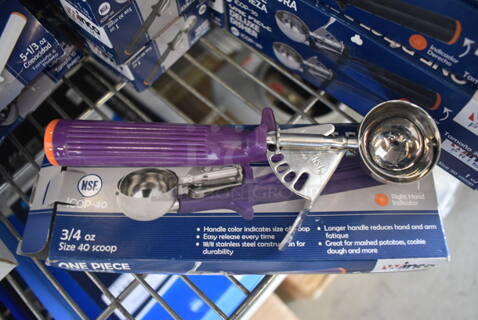 4 BRAND NEW IN BOX! Winco Stainless Steel Scoops. 8.5". 4 Times Your Bid!