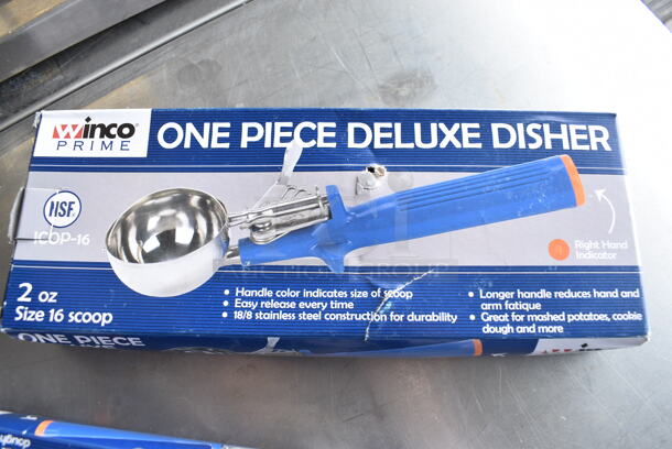 2 BRAND NEW IN BOX! Winco Stainless Steel Scoops. 9". 2 Times Your Bid! - Image 4 of 4