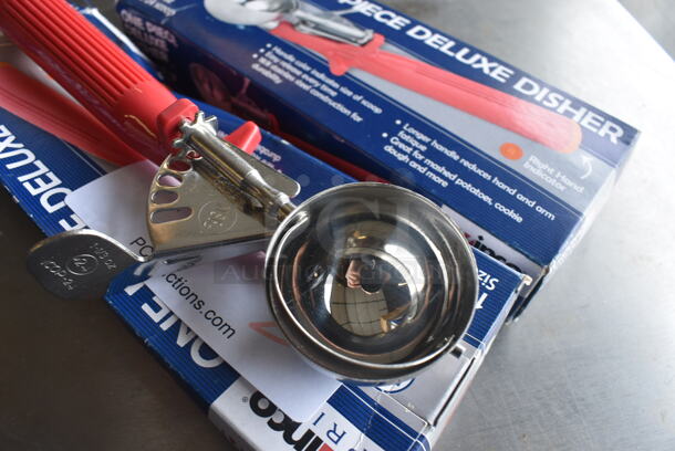 2 BRAND NEW IN BOX! Winco Stainless Steel Scoops. 8.5". 2 Times Your Bid! - Image 3 of 4