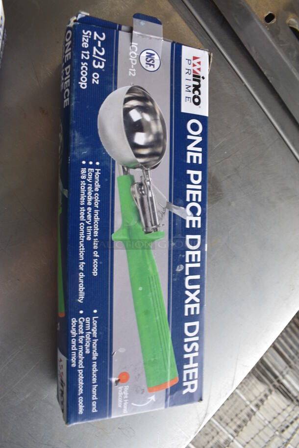 2 BRAND NEW IN BOX! Winco Stainless Steel Scoops. 9". 2 Times Your Bid! - Image 4 of 4
