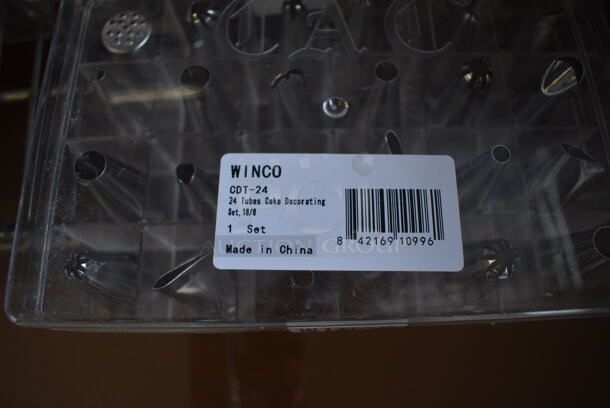 5 Boxes of BRAND NEW! Winco Model CDT-24 Metal Countertop 24 Piece Cake Decorating Tips. 6.5x4.5x2. 5 Times Your Bid! - Image 3 of 4