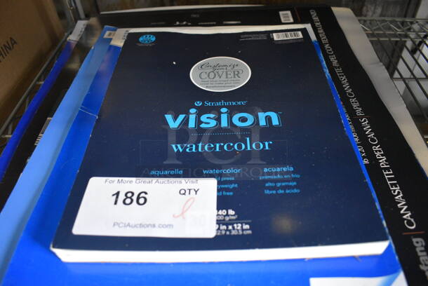 ALL ONE MONEY! Lot of Various Booklets of Paper Including Tracing Paper and Watercolor Paper! - Image 2 of 5