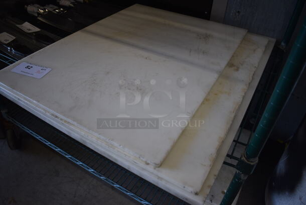 3 Various White Cutting Boards. Includes 20x28x0.5. 3 Times Your Bid! - Image 2 of 3