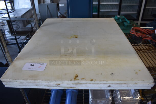 3 White Cutting Boards. 24x30x0.5. 3 Times Your Bid!