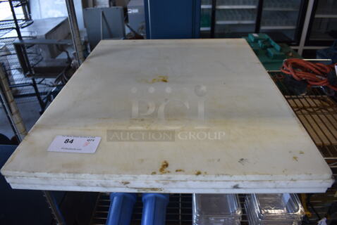 3 White Cutting Boards. 24x30x0.5. 3 Times Your Bid!