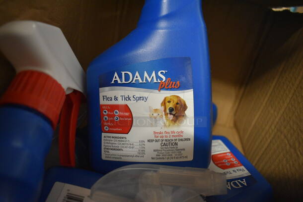 6 BRAND NEW IN BOX! Adams Plus Flea & Tick Spray Bottles. 4x2x9. 6 Times Your Bid! - Image 2 of 3
