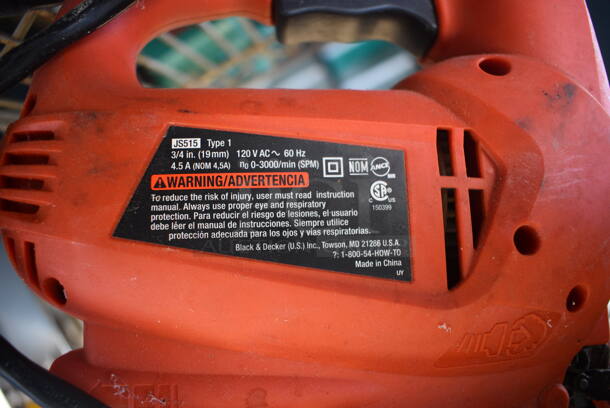 Black & Decker Model JS515 Electric Powered Sander. 120 Volts, 1 Phase. 9x4x9. Tested and Working! - Image 3 of 5