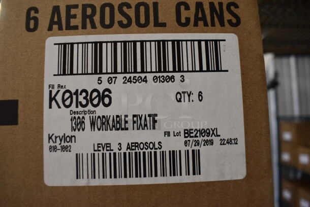 6 BRAND NEW IN BOX! Krylon Workable Fixatiff Spray Cans. 2.5x2.5x8. 6 Times Your Bid! - Image 4 of 4