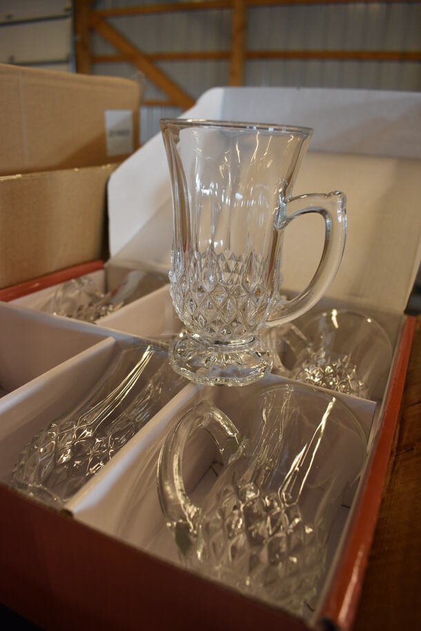 36 BRAND NEW IN BOX! Diamant Glass Mugs. 3.5x2.5x4.5. 36 Times Your Bid! - Image 2 of 5