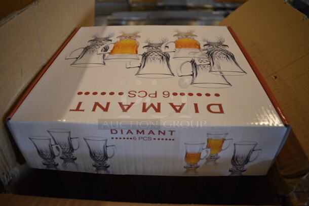 36 BRAND NEW IN BOX! Diamant Glass Mugs. 3.5x2.5x4.5. 36 Times Your Bid! - Image 4 of 5