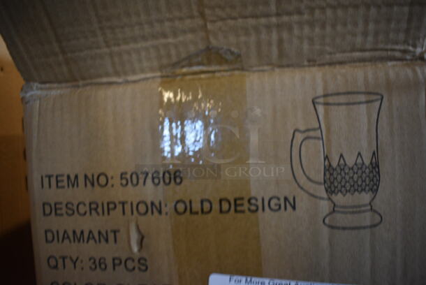 36 BRAND NEW IN BOX! Diamant Glass Mugs. 3.5x2.5x4.5. 36 Times Your Bid! - Image 5 of 5