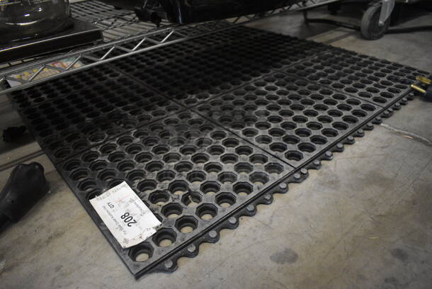 Black Anti Fatigue Floor Mat. 36x36x1 - Image 1 of 2