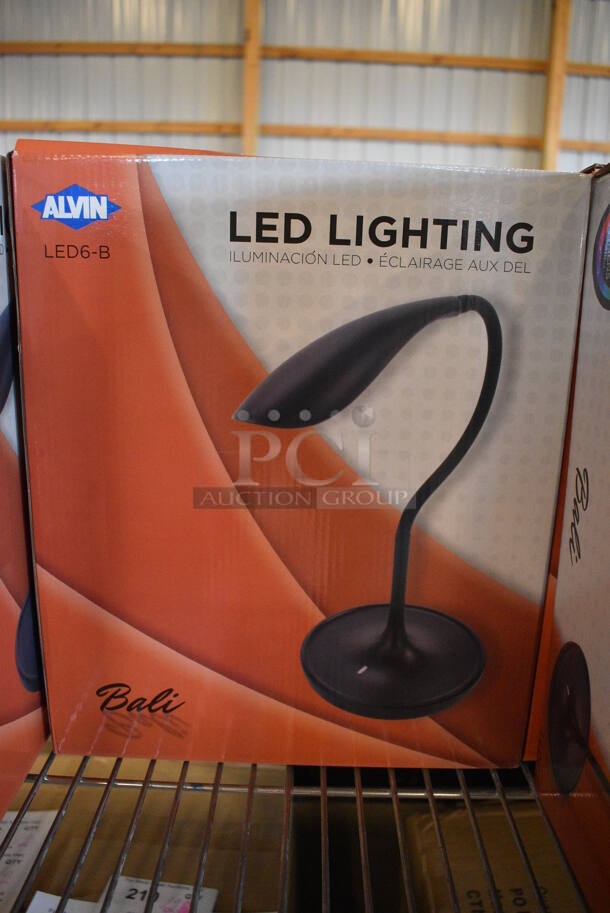 3 BRAND NEW IN BOX! Alvin Model LED6-B Countertop LED Lighting Lamps. 7x7x14. 3 Times Your Bid! - Image 2 of 5