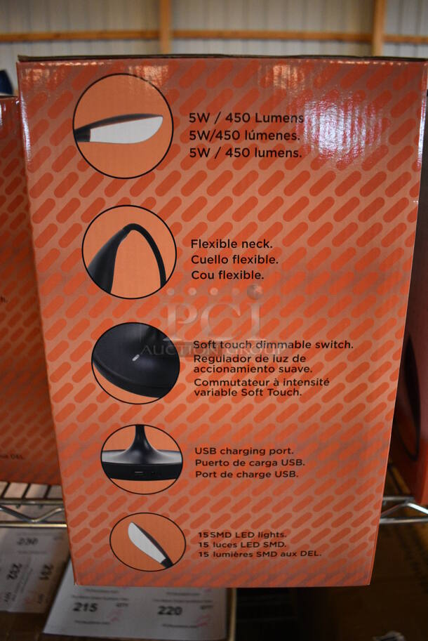 3 BRAND NEW IN BOX! Alvin Model LED6-B Countertop LED Lighting Lamps. 7x7x14. 3 Times Your Bid! - Image 5 of 5