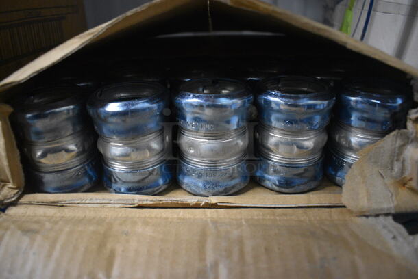 ALL ONE MONEY! Lot of BRAND NEW IN BOX Steel Electric EMT Raintight Steel Compression Couplings Concrete Tight Steel Zinc Plated. 2x2x2.5 - Image 1 of 3