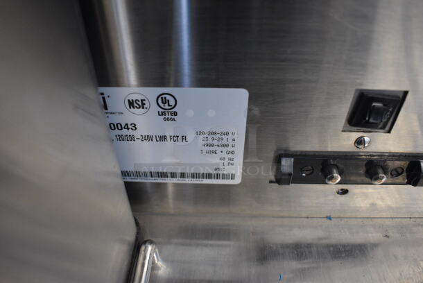 NICE! 2013 Bunn Model DUAL SH DBC Stainless Steel Commercial Countertop Dual Coffee Machine w/ Hot Water Dispenser, 2 Bunn Model SH SERVER Satellite Servers and 2 Metal Brew Baskets. 120/208-240 Volts, 1 Phase. 18x24x36. Tested and Working! - Image 5 of 5