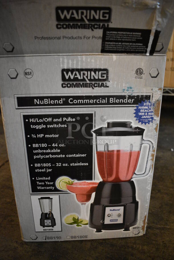 BRAND NEW SCRATCH AND DENT! Waring NuBlend Model BB180XP Countertop Blender Base w/ Poly Pitcher. 120 Volts, 1 Phase. 6.5x6.5x16. Tested and Working! - Image 5 of 5
