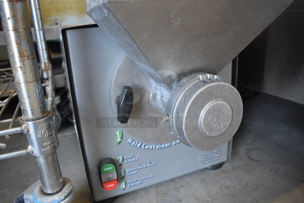 WOW! 2014 Olde Tyme Model PN2 Stainless Steel Commercial Countertop Single Hopper Peanut Butter Mill Nut Grinder. 115 Volts, 1 Phase. 11x21x22. Tested and Working! - Image 3 of 6