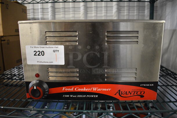NICE! Avantco Model 177W50CKR Stainless Steel Commercial Countertop Food Warmer. 120 Volts, 1 Phase. 14.5x23x9. Tested and Working! - Image 2 of 7