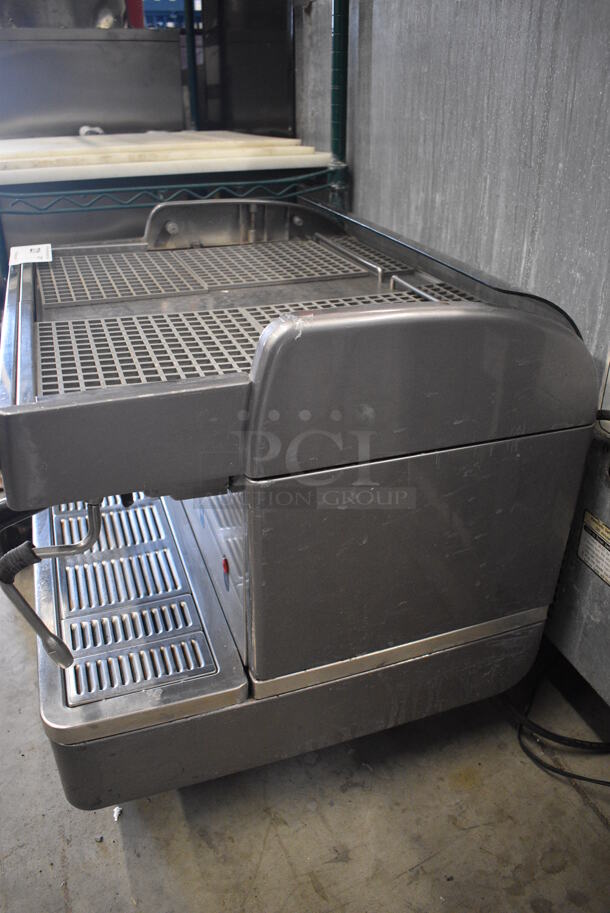 SWEET! Stainless Steel Commercial Countertop 2 Group Espresso Machine w/ 2 Portafilters and 2 Steam Wands. 22x22x22 - Image 7 of 9