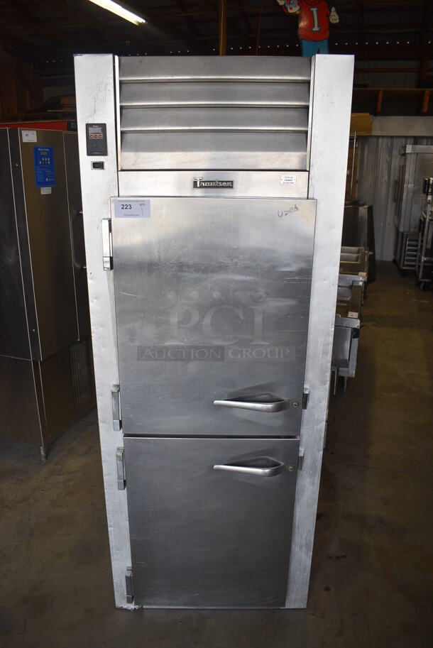 NICE! Traulsen Model G12001 Stainless Steel Commercial 2 Half Size Door Reach In Freezer. 115 Volts, 1 Phase. 30x35x78. Tested and Powers On But Does Not Get Cold - Image 1 of 7