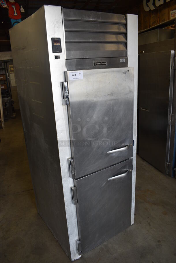 NICE! Traulsen Model G12001 Stainless Steel Commercial 2 Half Size Door Reach In Freezer. 115 Volts, 1 Phase. 30x35x78. Tested and Powers On But Does Not Get Cold - Image 2 of 7