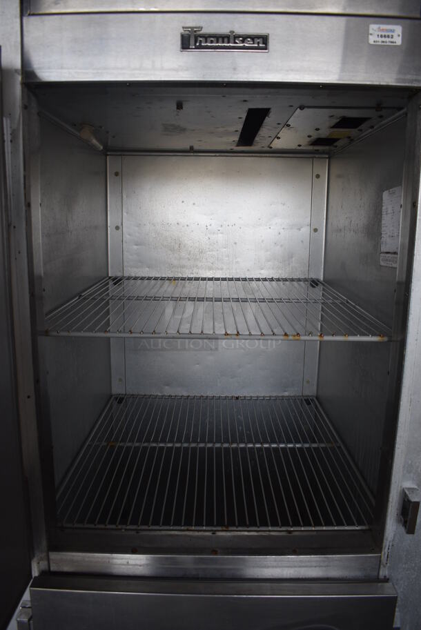 NICE! Traulsen Model G12001 Stainless Steel Commercial 2 Half Size Door Reach In Freezer. 115 Volts, 1 Phase. 30x35x78. Tested and Powers On But Does Not Get Cold - Image 5 of 7