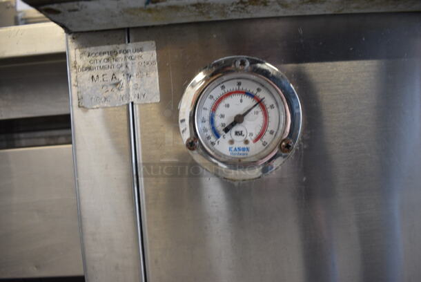 GREAT! Stainless Steel Commercial Sandwich Salad Prep Table Bain Marie Mega Top on Commercial Casters. 48x32x44. Tested and Powers On But Temps at 53 Degrees - Image 8 of 8