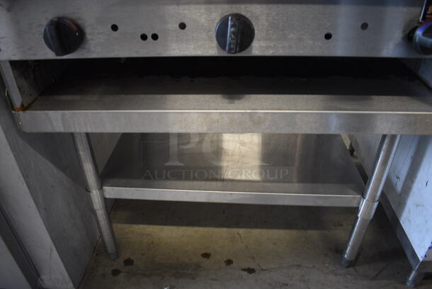 SWEET! Tri-Star Stainless Steel Commercial Gas Powered Flat Top Griddle on Stainless Steel Equipment Stand. 36x32x36.5 - Image 5 of 6