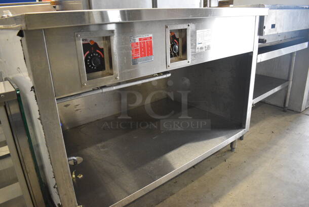 GREAT! CustomCool Stainless Steel Commercial Refrigerated 2 Well Serving Station. 48x34.5x36. Cannot Test - Unit Was Previously Hardwired - Image 5 of 8