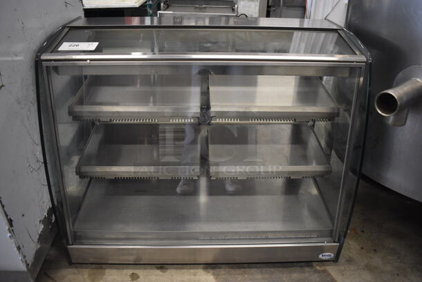 NICE! Vendo Model HFD000006 Stainless Steel Commercial Countertop heated Display Case Merchandiser w/ Metal Shelves. 115 Volts, 1 Phase. 35x20x27.5. Tested and Working! - Image 1 of 8