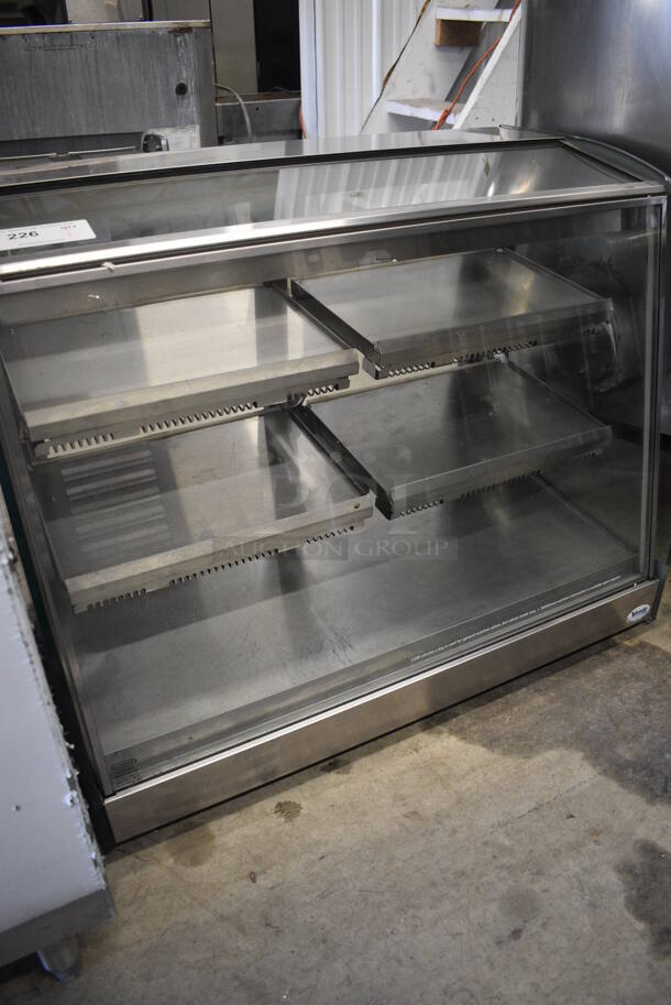 NICE! Vendo Model HFD000006 Stainless Steel Commercial Countertop heated Display Case Merchandiser w/ Metal Shelves. 115 Volts, 1 Phase. 35x20x27.5. Tested and Working! - Image 2 of 8