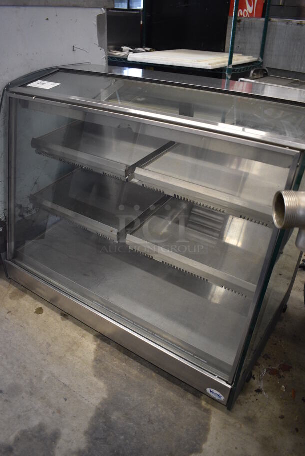 NICE! Vendo Model HFD000006 Stainless Steel Commercial Countertop heated Display Case Merchandiser w/ Metal Shelves. 115 Volts, 1 Phase. 35x20x27.5. Tested and Working! - Image 3 of 8