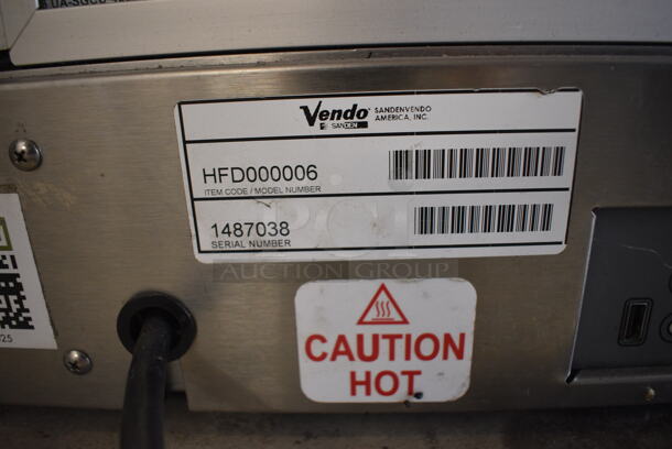 NICE! Vendo Model HFD000006 Stainless Steel Commercial Countertop heated Display Case Merchandiser w/ Metal Shelves. 115 Volts, 1 Phase. 35x20x27.5. Tested and Working! - Image 8 of 8