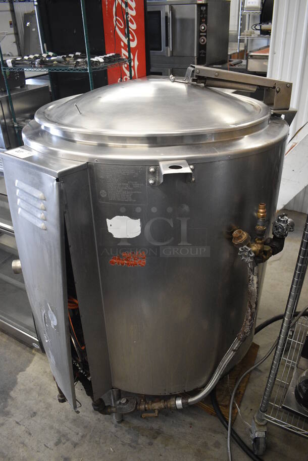 STUNNING! Groen Model AH/1-60 Stainless Steel Commercial Natural Gas Powered Floor Style 60 Gallon Steam Kettle. 145,000 BTU. 40x40x54 - Image 6 of 12