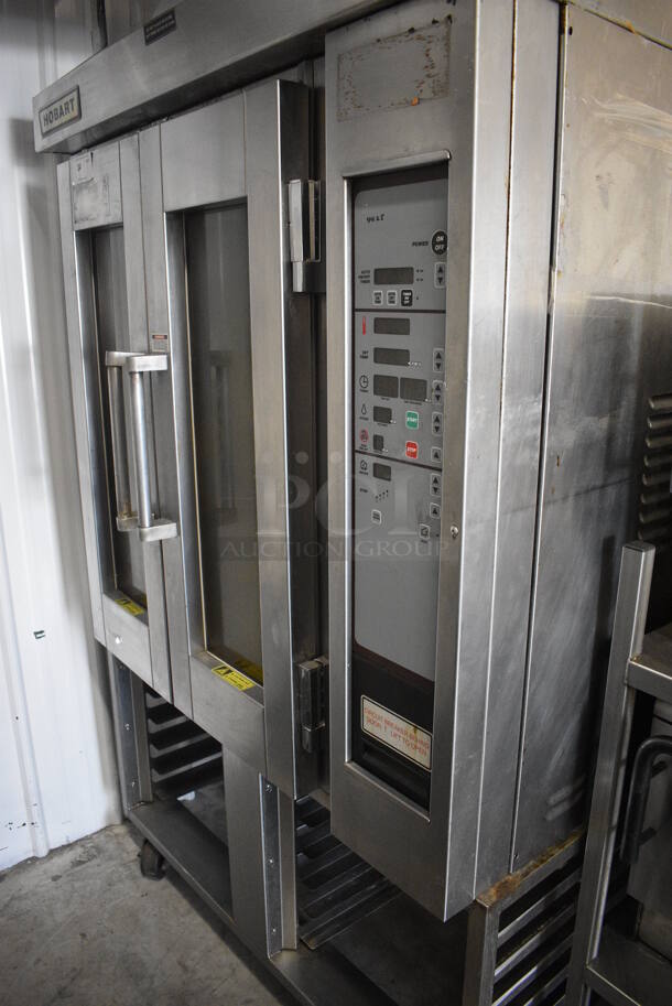 GORGEOUS! Hobart Stainless Steel Commercial Electric Powered Mini Rotating Rack Oven w/ Lower Double Pan Rack on Commercial Casters. 208/240/480 Volt, 3 Phase. 48x35x75 - Image 5 of 9