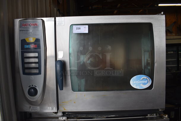 2 GORGEOUS! Rational Stainless Steel Commercial Combitherm Self Cooking Center Convection Ovens on Commercial Casters. Top Model: SCC WE 62. Bottom Model: SCC WE 102. 208/480 Volts, 3 Phase. 42x40x74 2 Times Your Bid! - Image 3 of 12