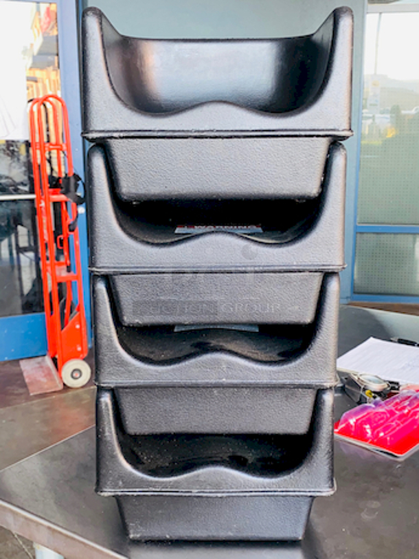 SWEET! Set Of 4 Cambro 100BC-110 - Booster Seats. 

Material: Polyethylene
Height	11.25