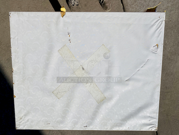 AWESOME!!! Wood Tables, 23-1/4x29-3/4.

The table and base are in perfect condition. The stapled-on vinyl cover is slightly damaged and can easily be replaced or covered with a table cloth.

23-3/4x29-3/4x30  - Image 6 of 6