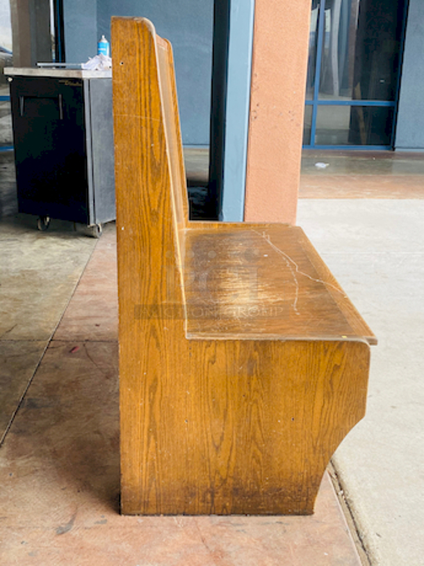 SOLID! Single Wood Bench with Wood Seat and Wood Back!

47-1/2x 24x44 - Image 2 of 4